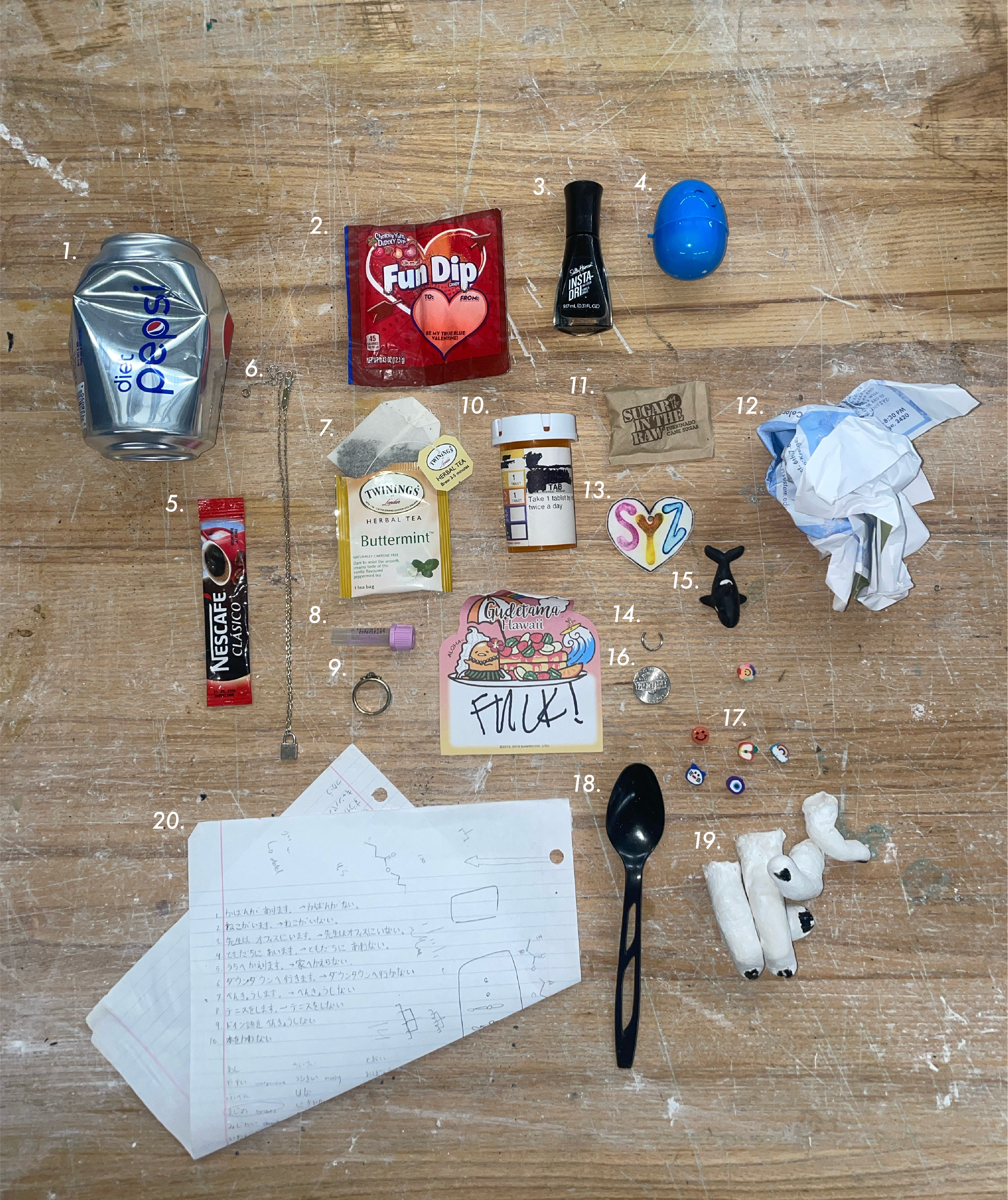 assorted found objects